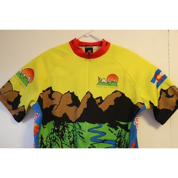 2005 Bicycle Tour of‎ Colorado Cycling Jacket Mens Size Medium Verge Sport - Picture 2 of 7